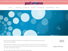 Tablet Screenshot of performance-chemicals.net
